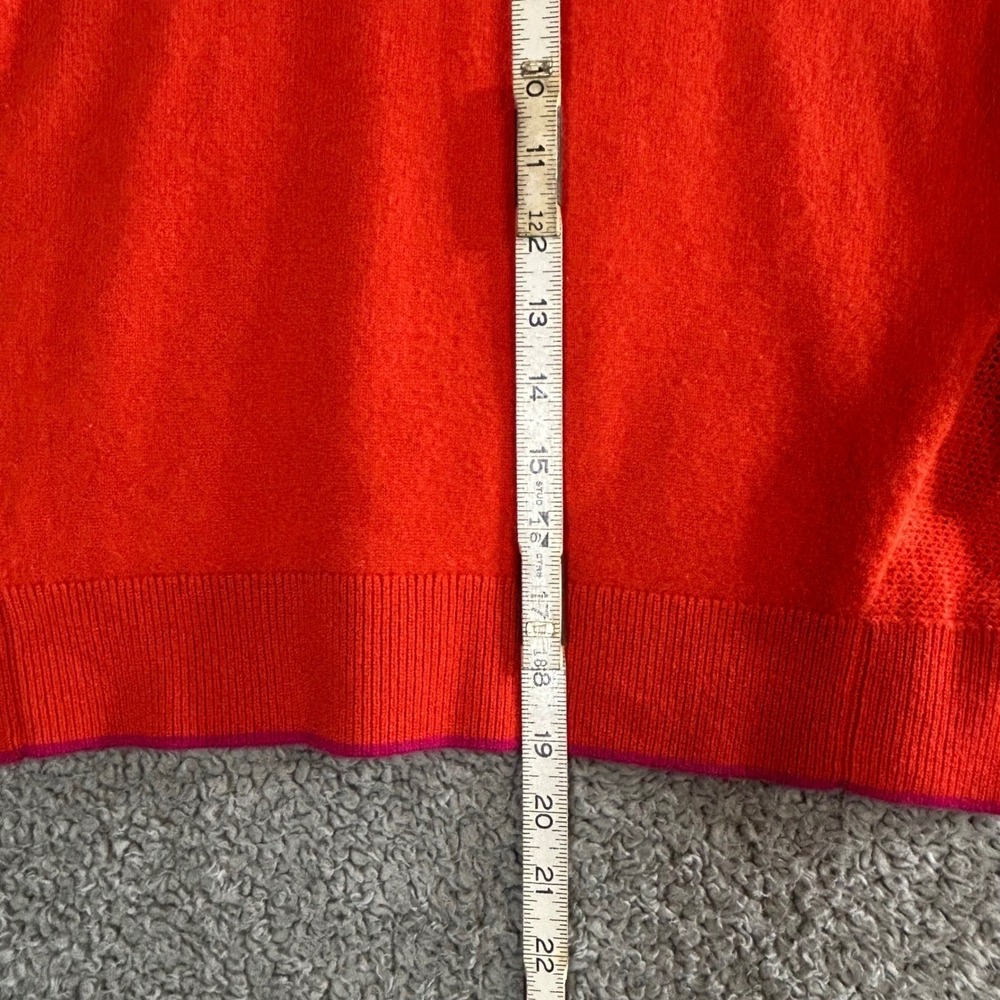 Rag & Bone Dopamine Dressing Cashmere Hoodie Sweater M Quiet Luxury Chic Orange - Picture 5 of 10